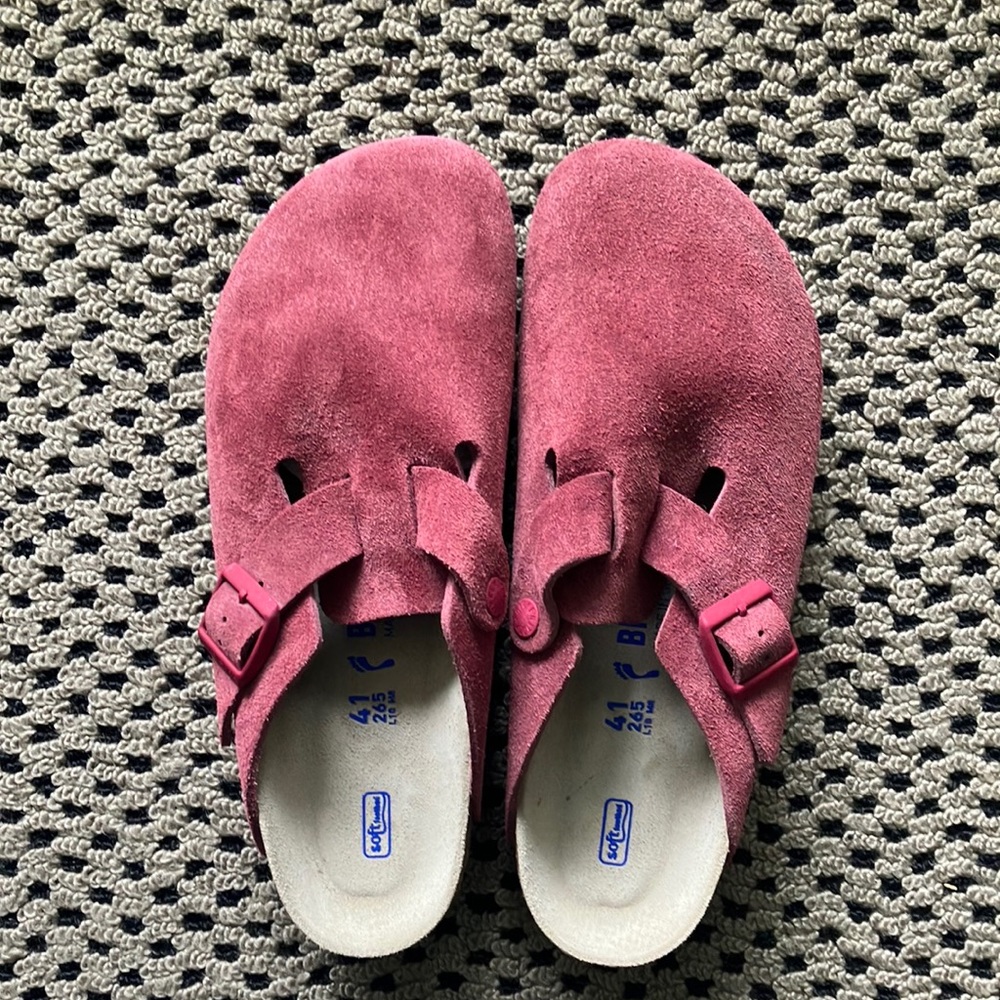 Birkenstock Boston Suede clogs